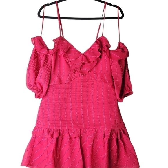 La Maison Talulah pastiche ruffles/flowy mini dress - Picture 3 of 7